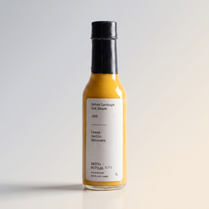 Lemon Garlic Habanero Hot Sauce, Senor Lechuga