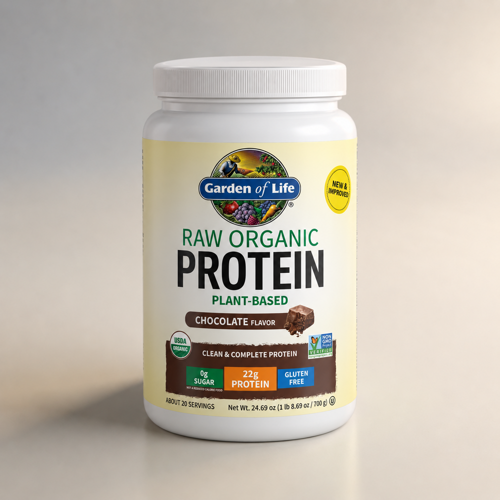 C5, Raw Organic Protein, Chocolate Flavor, 24.69 oz, Garden of Life (08/26)