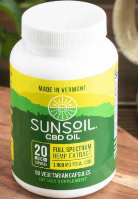J1, CBD 90ct Capsules, Sunsoil