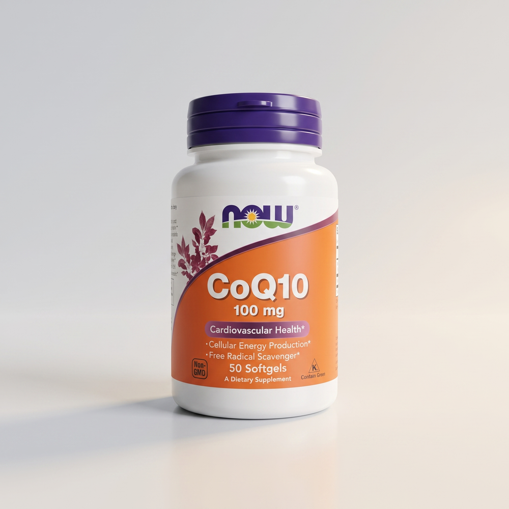 B3, CoQ10, 50 mg, 50 Softgels, NOW