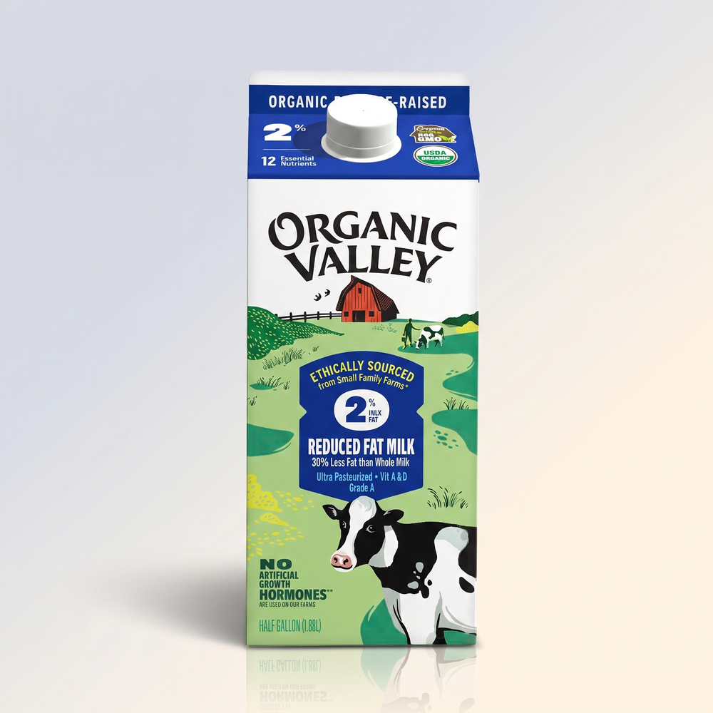 2% Milk,  1/2 Gallon, Organic Valley