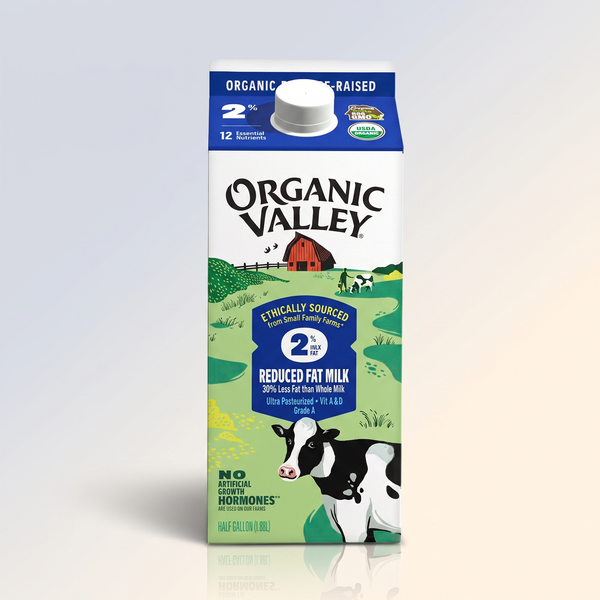 2% Milk,  1/2 Gallon, Organic Valley