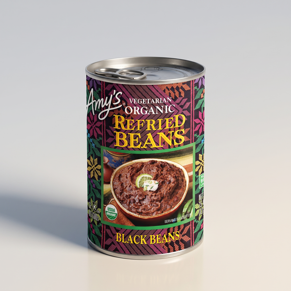 Refried Black Beans, Amy's