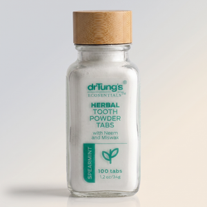 Tooth powder, spearmint, Dr. Tung's