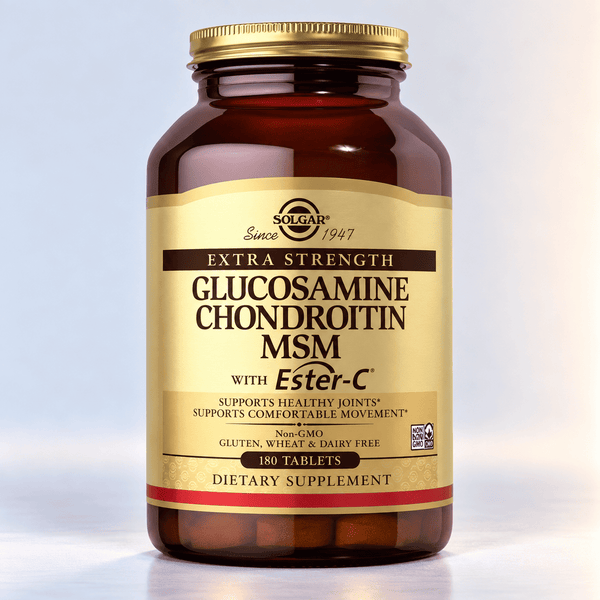 Solgar, Extra Strength Glucosamine Chondroitin MSM with Ester-C Tablets