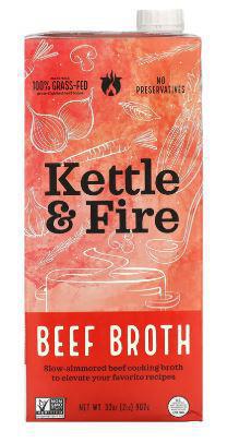 Beef Broth, Kettle and Fire, 32oz
