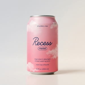 Recess, Strawberry Rose, Mood Sparkling Water