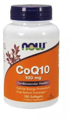B3, CoQ10, 100 mg, 150 Softgels, NOW