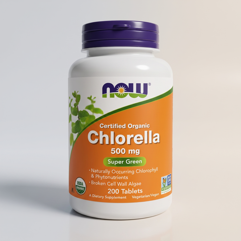 A4, Chlorella, 500mg, 200 Tabs, NOW