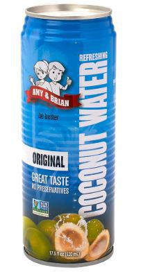 Amy and Brian Coconut Water Original 17.5 Fl Oz
