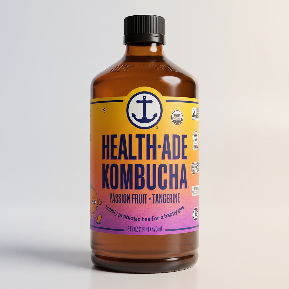 Kombucha, Passionfruit Tangerine, Health Ade
