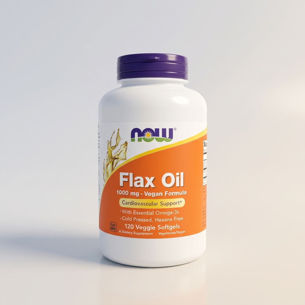 E4, FLAX OIL ORG 1000mg 120 VGELS