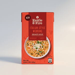 Italian Style Wedding Soup, Kettle and Fire