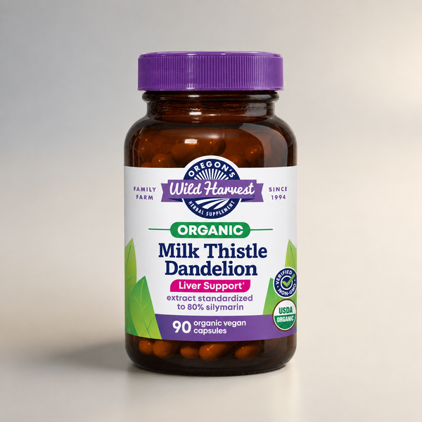 A2 I1, Milk Thistle Dandelion Organic Veg Caps, Oregon's Wild Harvest