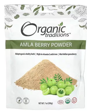 A6, Amla Powder Organic 7oz, ORGANIC TRADITIONS