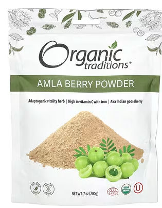 A6, Amla Powder Organic 7oz, ORGANIC TRADITIONS