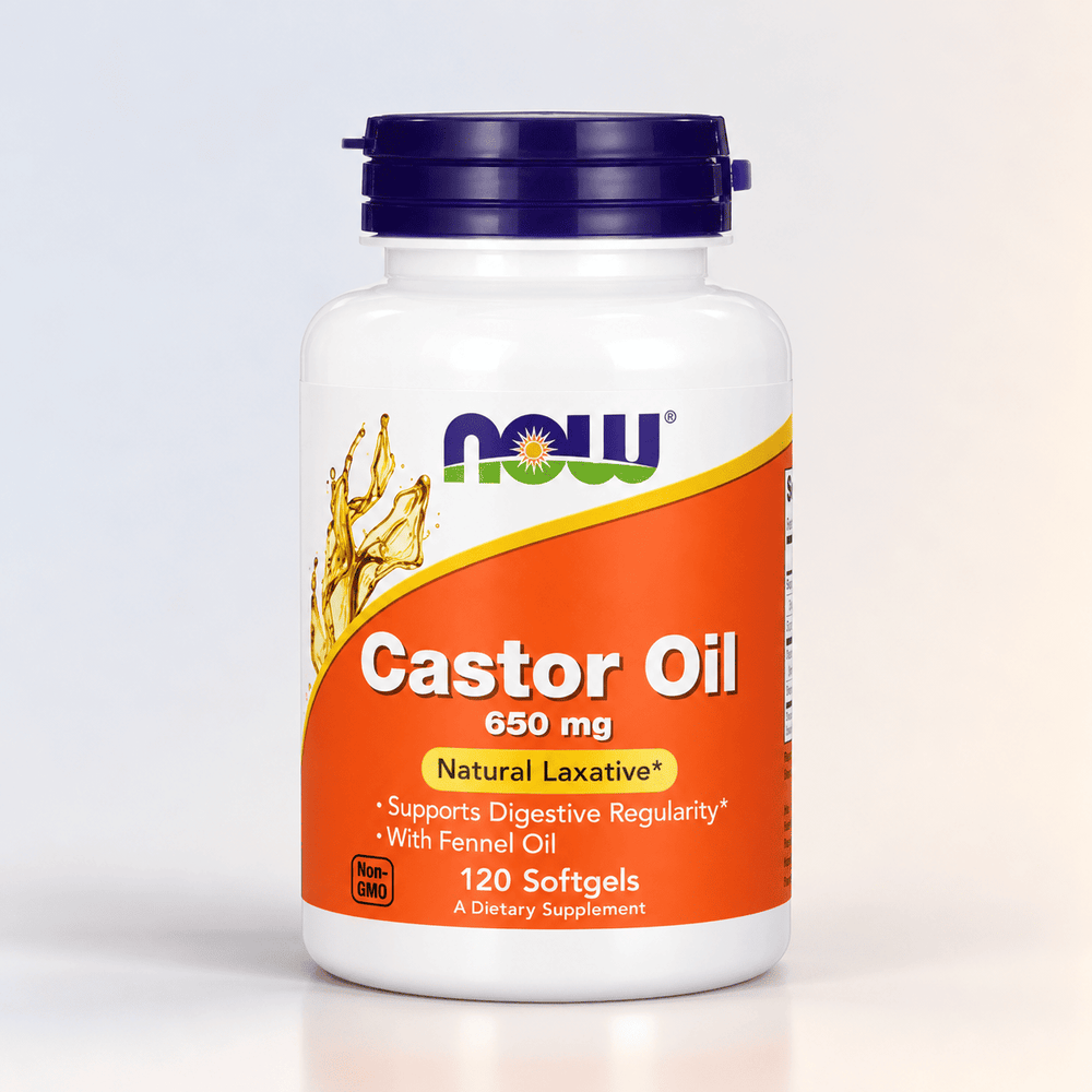 Castor Oil, 650 mg, 120 Softgels, NOW