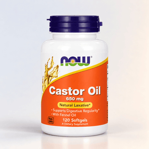 Castor Oil, 650 mg, 120 Softgels, NOW