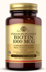 C1, Biotin, 1000 mcg, 100 Veg Caps, Solgar