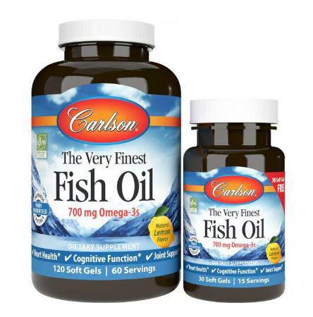 E3, The Very Finest Fish Oil, Lemon, Carlson
