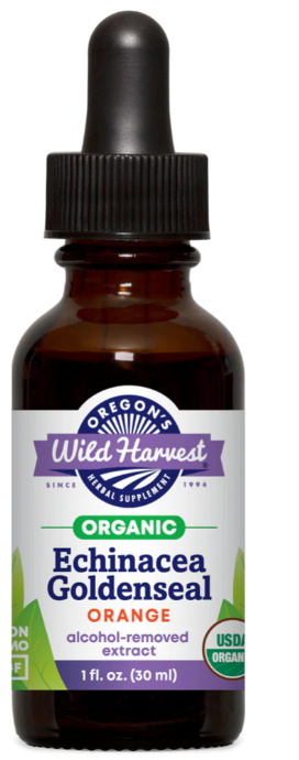 G6, Echinacea Goldenseal, Alcohol-Free Organic, Oregon's Wild Harvest