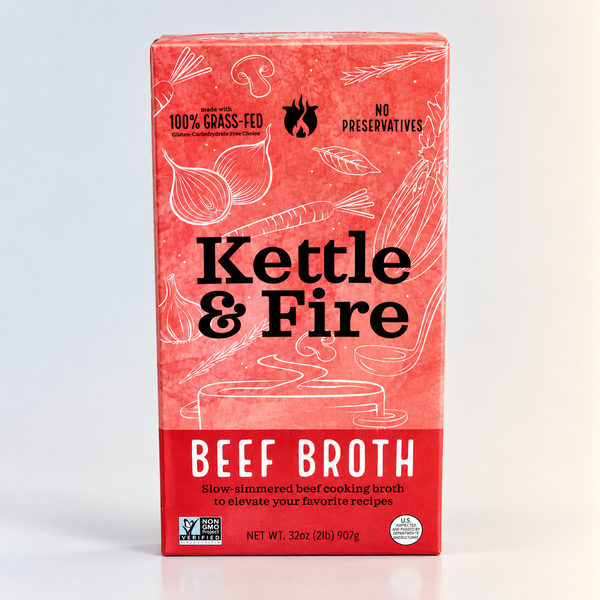 Beef Broth, Kettle and Fire, 32oz