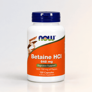 Betaine HCI, 648 mg, 120 Veg Caps, NOW