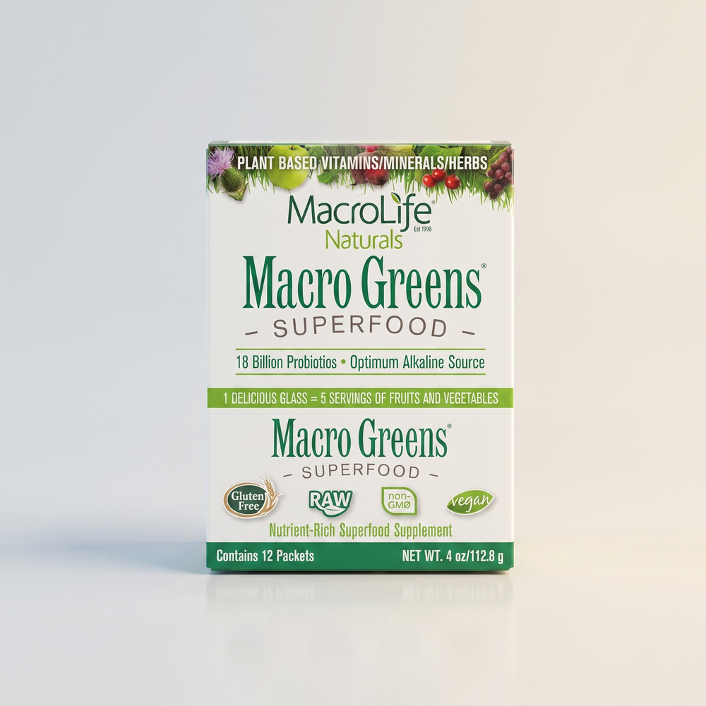 Sales Shelf, Macro Greens Packet - 4 OZ, Macro Life Naturals