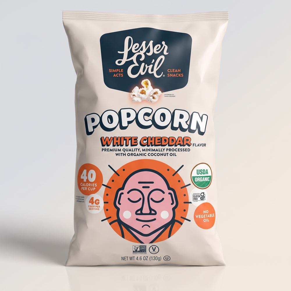 White Cheddar Popcorn, Lesser Evil