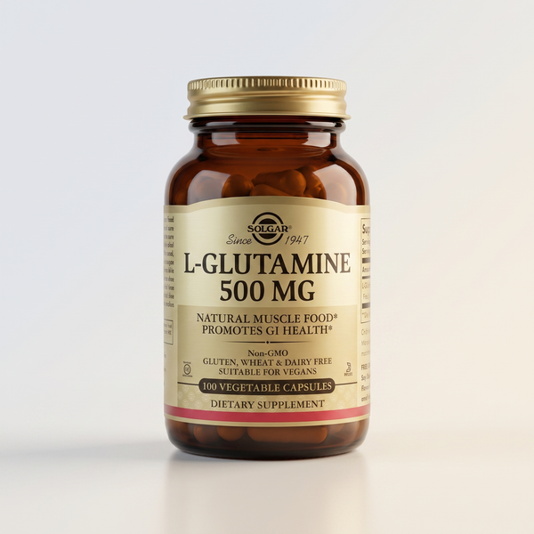 L-Glutamine, 500 mg, 100 Veg Caps, Solgar