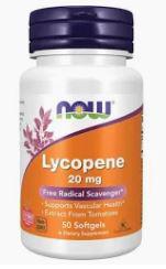 B3, Lycopene, 20 mg, 50 Softgels, NOW