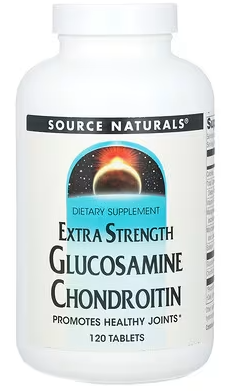 B5, Source Naturals, Glucosamine Chondroitin Extra Strength 600/750mg