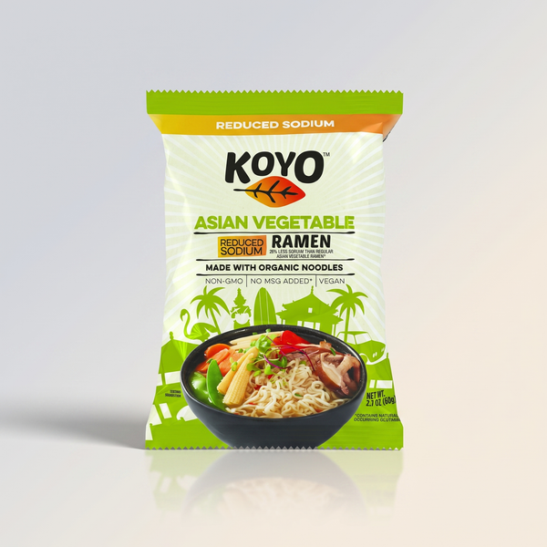 Asian Vegetable Dry Ramen Reduced Sodium, 2.1 oz, Koyo