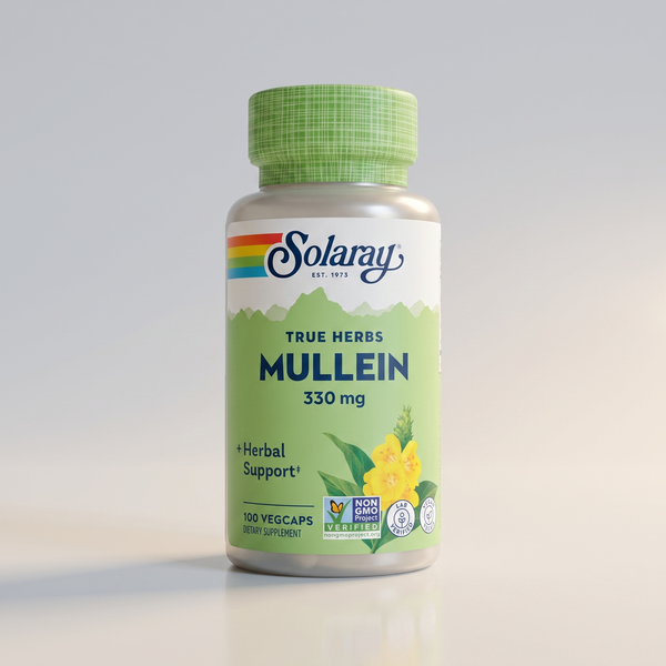 Mullein Leaves, 100 Veg Caps, Solaray