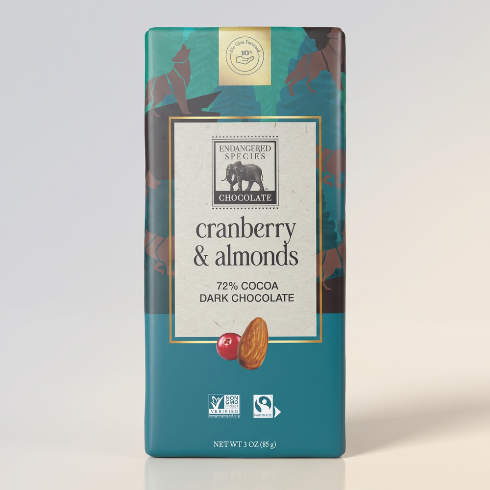 Cranberry Almond Dark Wolf bar, Endangered Species