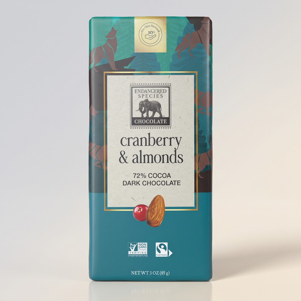 Cranberry Almond Dark Wolf bar, Endangered Species