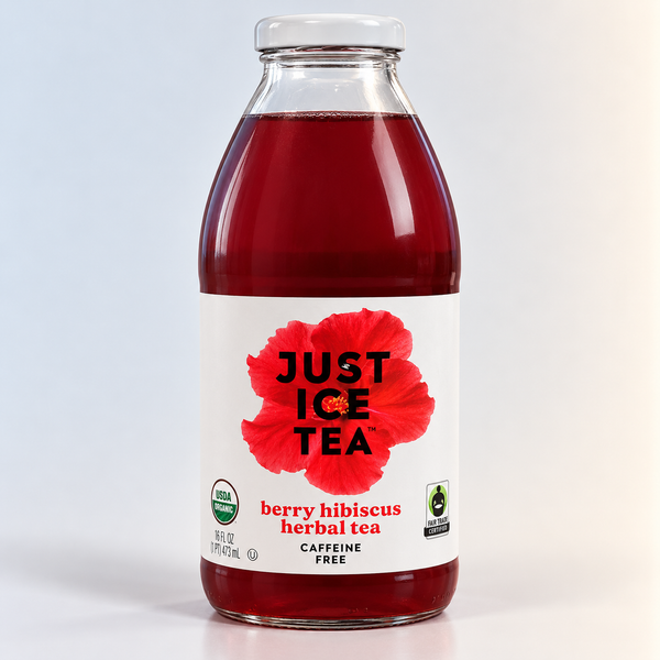 Berry Hibiscus Herbal Tea, 16oz, Just Ice Tea