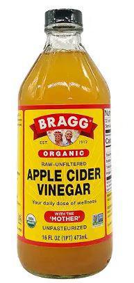 Bragg Organic Apple Cider Vinegar with the Mother  Raw and Unfiltered  16 Fl Oz