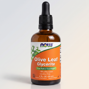 NOW - OLIVE LEAF 18% Glycerite Liquid 2 OZ