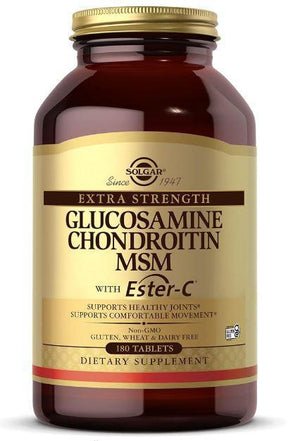 F3, Solgar, Extra Strength Glucosamine Chondroitin MSM with Ester-C Tablets