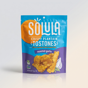 Roasted Garlic Plantain Crisps, Solula