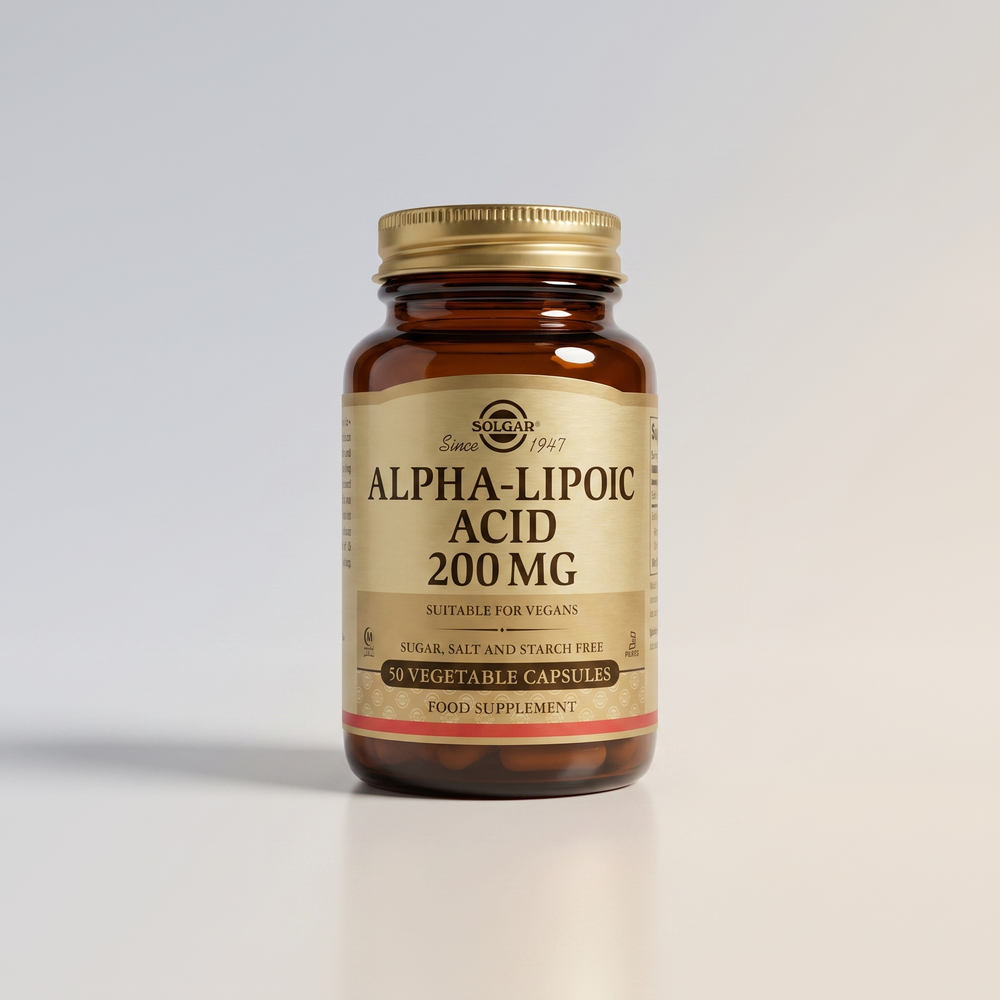 B3, Alpha Lipoic Acid, 200 mg, 50 Veg Caps, Solgar