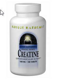 B4, Creatine, 1000mg, 50tabs, Source Naturals