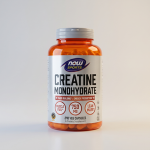 B4, Creatine Monohydrate, 750 mg, 240 Veg Caps, NOW Sports