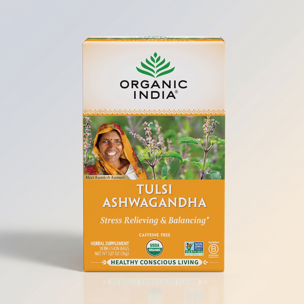 Tea, Tulsi Ashwangandha, Organic India