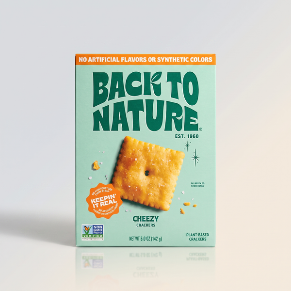 Cheezy, Square Crackers, Back to Nature