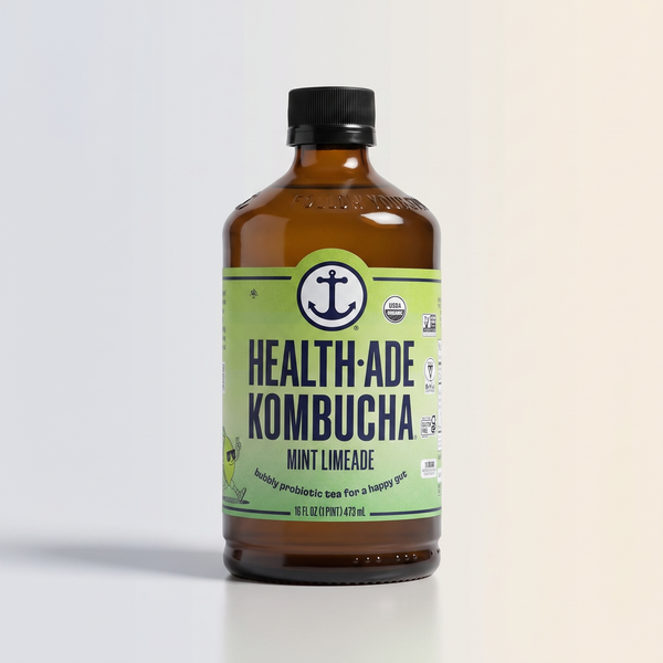 Mint Limeade Kombucha, Health Ade