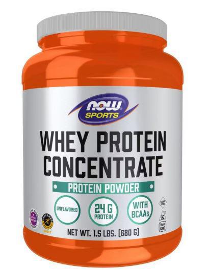B5, Whey Protein Concentrate Powder Unflavored, 24 g, 1.5 lbs, NOW Sports