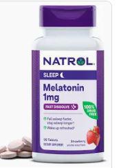 B4, Melatonin, 1 mg, 90 Tabs, Natrol