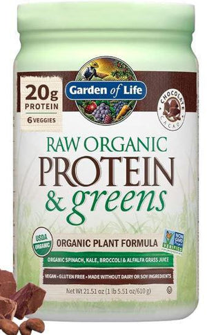 C5, Raw Organic Protein, Chocolate Flavor, 24.69 oz, Garden of Life (08/26)